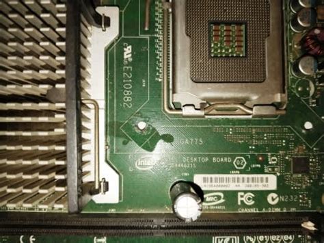Motherboards - PC MOTHERBOARD FOR DESKTOP - INTEL MOTHERBOARD E210882 ...