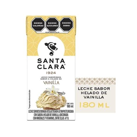 Leche Santa Clara Sabor Helado De Vainilla 180 Ml Walmart