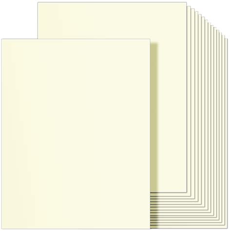 cream cardstock thick paper  sheets ohuhu    heavyweight