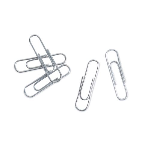 Paper Clips Medium Vinyl Coated Silver 200 Clipsbox 5 Boxespack
