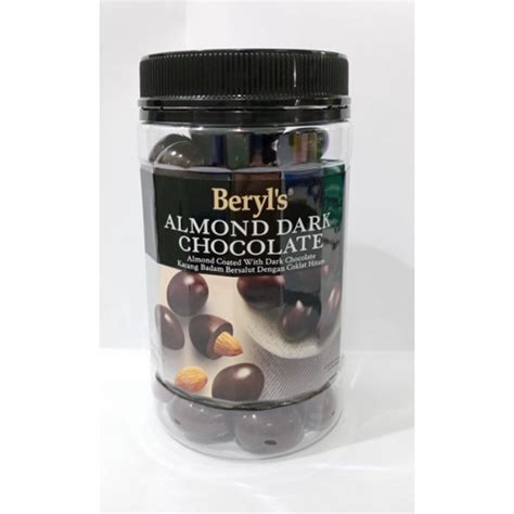 READY STOCK BERYLS ALMOND COATED WITH DARK CHOCOLATE NEW PACKAGING