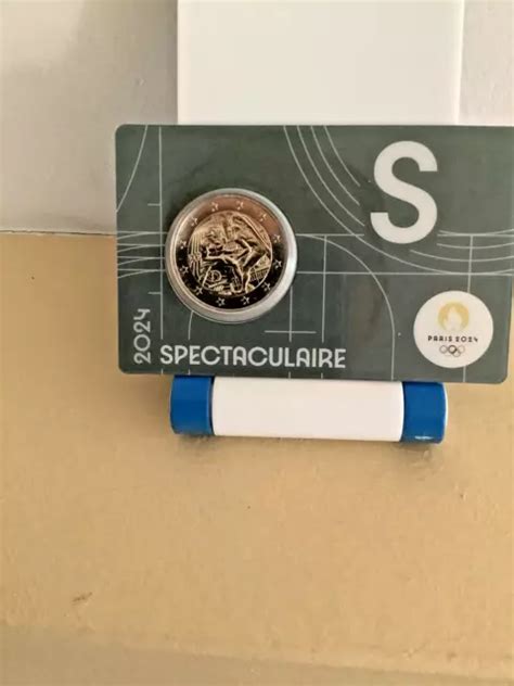 PIÈCE COMMÉMORATIVE 2 euro France 2024 coincard Grise J O 2024