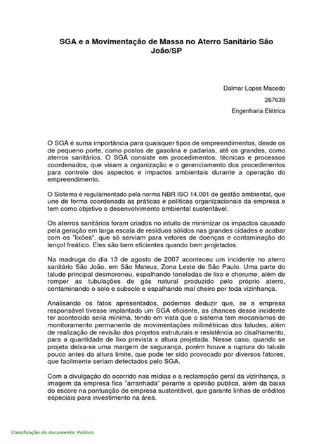 Atividade Contextualizada Dalmar Pdf Desperdício Aterro