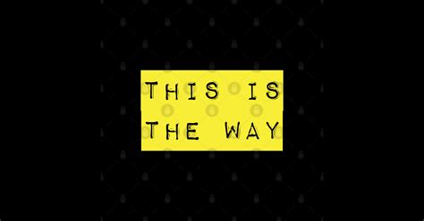This Is The Way Label Batuu Sticker Teepublic