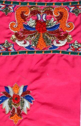 Saree Border Embroidery Design at Best Price in Ghaziabad | Indian Hand ...