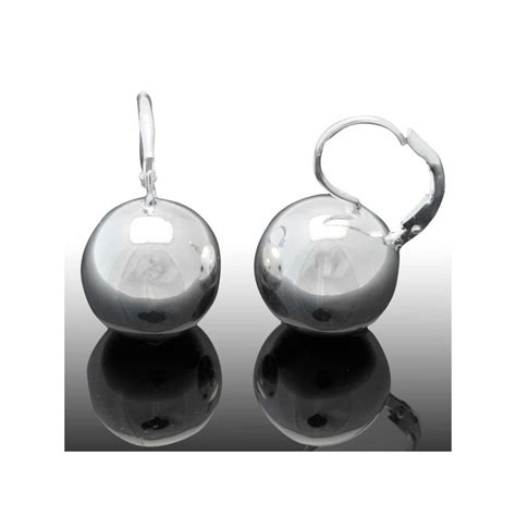 Boucles D Oreilles Dormeuses Boule Argent Doriane Diam Tre Mm