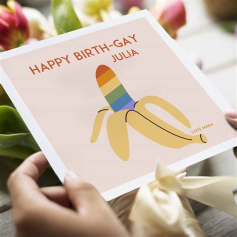 Happy Birth Gay Card By Lisa Marie Designs