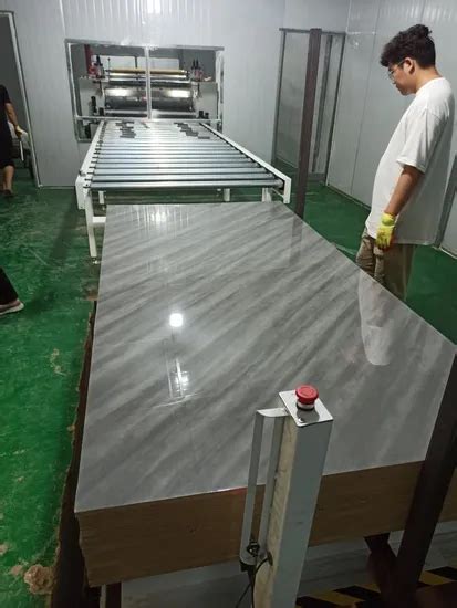 Automatic PVC Pet Film PUR UV EVA Hot Melt Glue Heat Press Stick Laminating Machine For Plywood