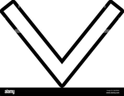 Down Icon Black Vector Illustration Stock Vector Image And Art Alamy