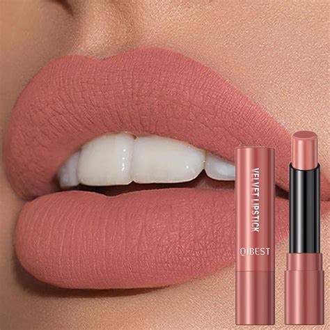 QIBEST Velvet Matte Lipstick Moisturizing Long Lasting Nude