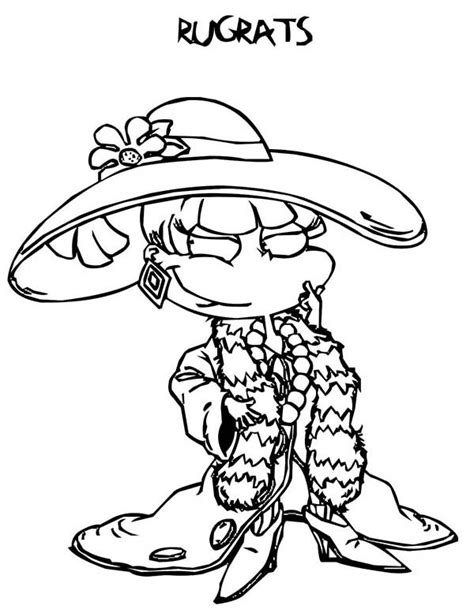 Angelica Fancy Dressing In Rugrats Coloring Page Color Luna Rugrats