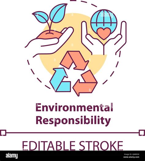 Environmental Responsibility Concept Icon Stock Vector Image And Art Alamy