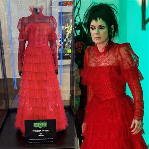 Beetlejuice Winona Ryder Red Dress