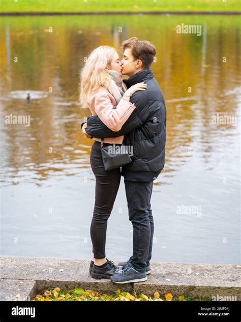 Blonde Boy And Brunette Girl Couple Hi Res Stock Photography And Images Alamy