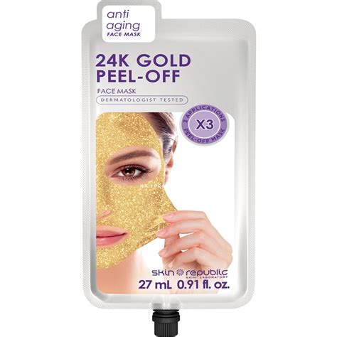 Skin Republic Anti Aging Peel Off Face Mask 24k Gold 13175 27ml