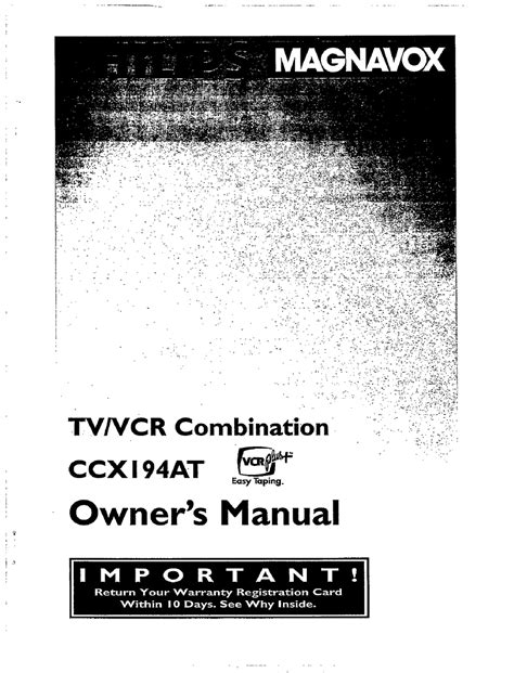 Magnavox Ccx194at Owners Manual Pdf Download Manualslib