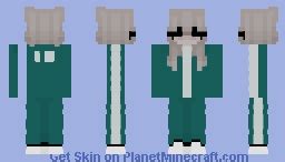 Squid game Minecraft Skin