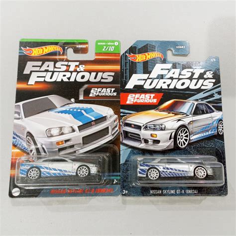 Jual Hot Wheels Nissan Skyline GT R BNR Fast Furious Paket Kab Tangerang Smgvrkh Tokopedia