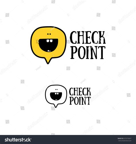 Vector Logo Smile Face Sign Pin Stock Vector Royalty Free 372373657