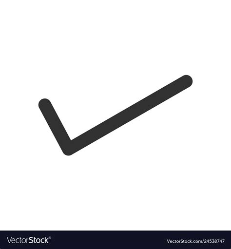Tick Icon Royalty Free Vector Image Vectorstock