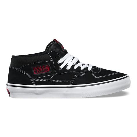 Shoes Vans Half Cab Pro Blackwhitered Black Shoes Vans Brands