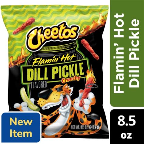Cheetos Flamin Hot Dill Pickle Crunchy Cheese Flavored Snacks 8 5 Oz Smiths Food And Drug
