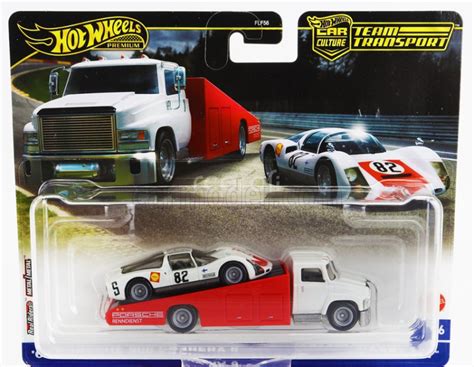 Mattel Hot Wheels Truck Carry On Car Transporter With Porsche Carrera N Racing