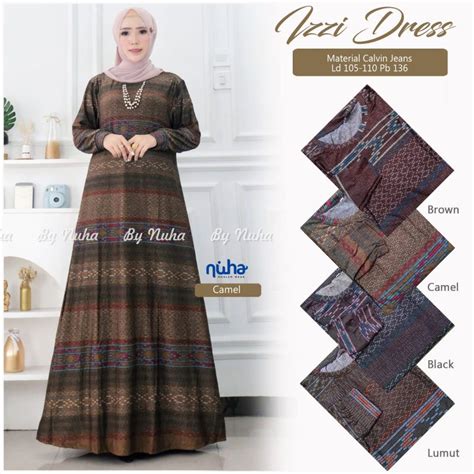 Jual Gamis Terbaru 2023 Baju Gsmis Busana Muslim Dewasa Izzi Dress