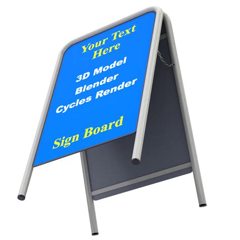 Street Sign 3d Model Turbosquid 1241758