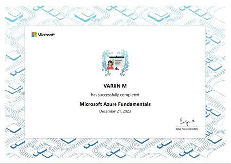 Earned Microsoft Azure Fundamentals Badge Varun M Posted On The