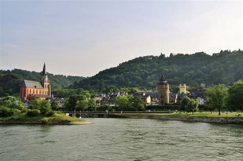 Foto Vista Del Pueblo Oberwesel Rhineland Palatinate Alemania