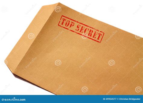 Top Secret Envelope A Stock Image Image Of Secret Stamped 49954577