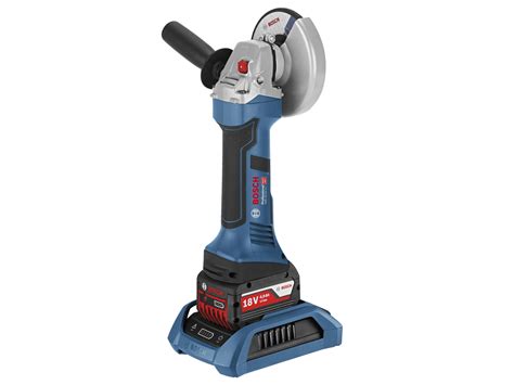 GWS 18-125 V-LI accu haakse slijper 18V Li-Ion 125mm met 2 accu's | Hubo