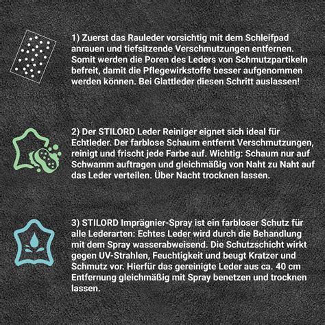 Lederpflege Set für Reinigung und Imprägnierung | STILORD