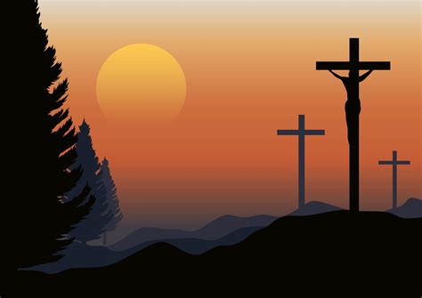 Calvary Landscape Illustration 194900 Vector Art at Vecteezy