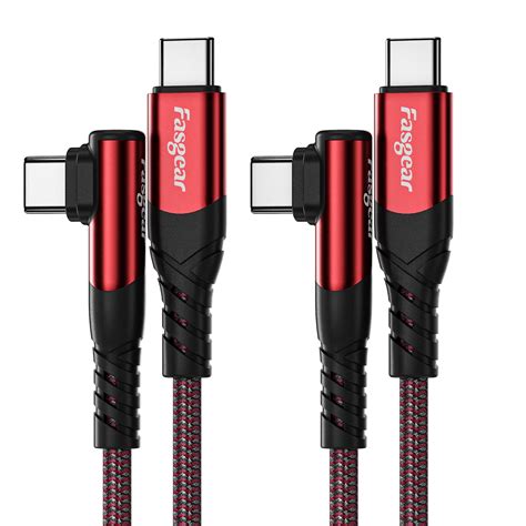 Fasgear Usb C To Usb C Cable Pack Ft W Type C To Type C Right