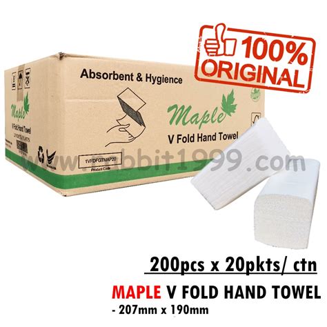 Maple V Fold Hand Towel X Pcs Ctn Interfold Hand Towel M