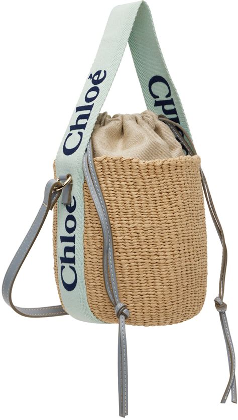 Chlo Beige Woody Basket Bag Chloe