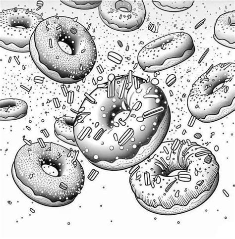 Super Fun Printable Donut Coloring Pages Our Mindful Life Artofit