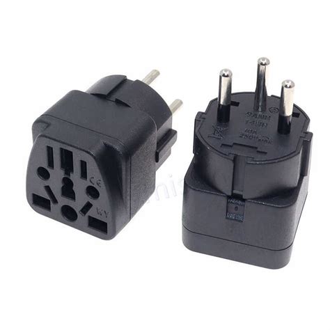 Universal IL Plug 3 Pin EU Euro AU US UK To Israel Travel Adapter