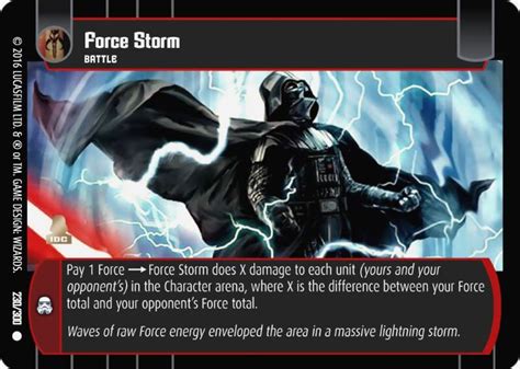 force storm card star wars trading card game