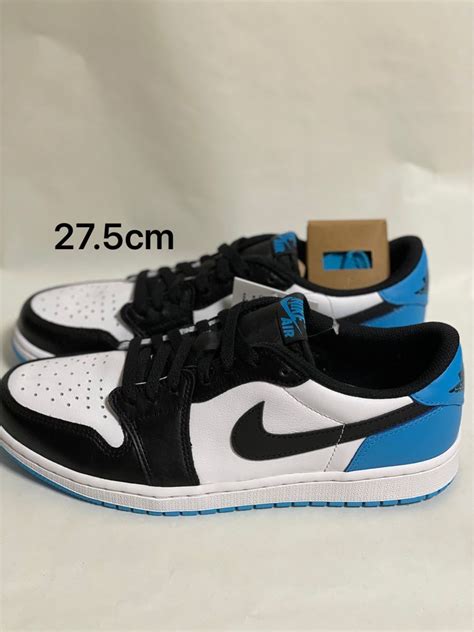 Nike Air Jordan 1 Low OG Black and Dark Powder Blue UNC メンズ27 5Yahoo