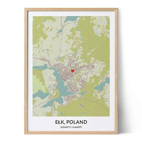 elk map poster  city map art positive prints