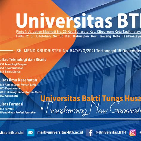 Universitas Bth Sekolah Tinggi Ilmu Kesehatan Bakti Tunas Husada Kota