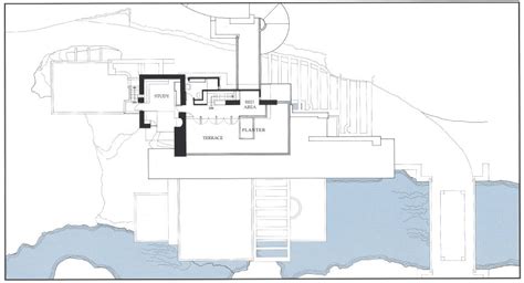 Falling Water Floor Plan Fallingwater House Frank Lloyd Wright