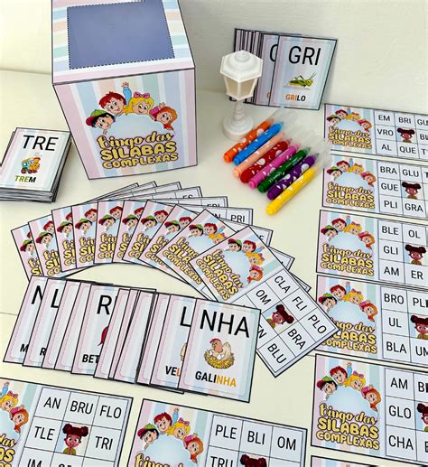 Bingo Das Silabas Complexas - Bingo das Sílabas Complexas – Mundo Pedagógico: Atividades da Pro