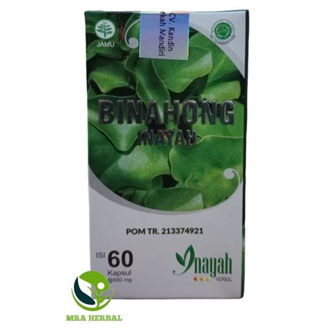 Jual Kapsul Binahong Inayah Herbal Organik Alami Original Binahong