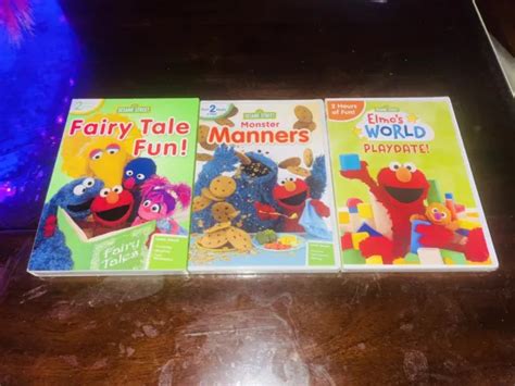 Sesame Street Dvd Lot Of Monster Manners Elmo S World Springtime