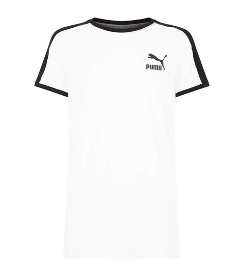 Puma Iconic T7 Slim Fit T Shirt In White