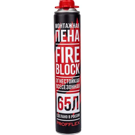 Противопожарная пена PROFFLEX FIRE BLOCK 00225 - выгодная цена, отзывы ...